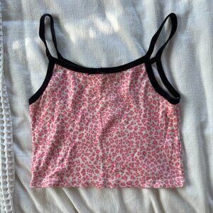 Brandy Melville Cheetah Print Cropped Tank